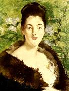 Edouard Manet dam med palskrage Germany oil painting artist